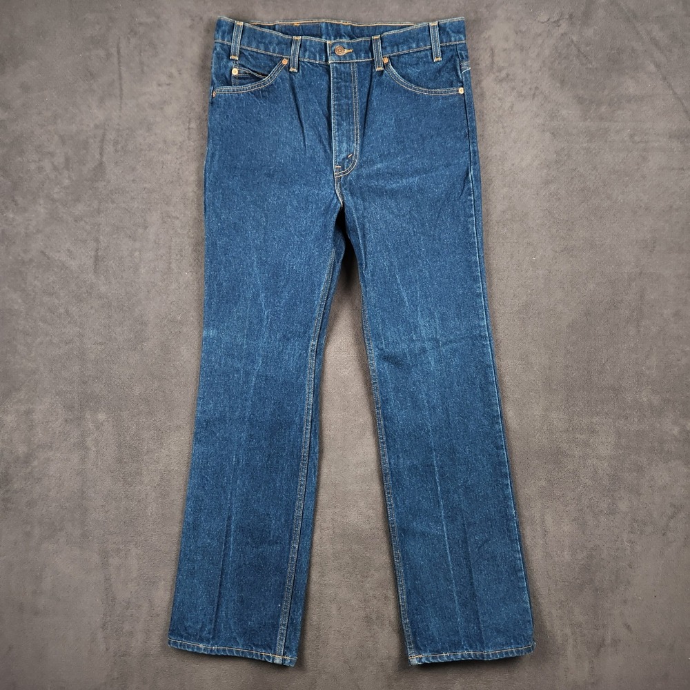 Vintage‎ Levis 517 Orange Tab Jeans Mens 36x33 Bootcut Medium Wash Made in USA